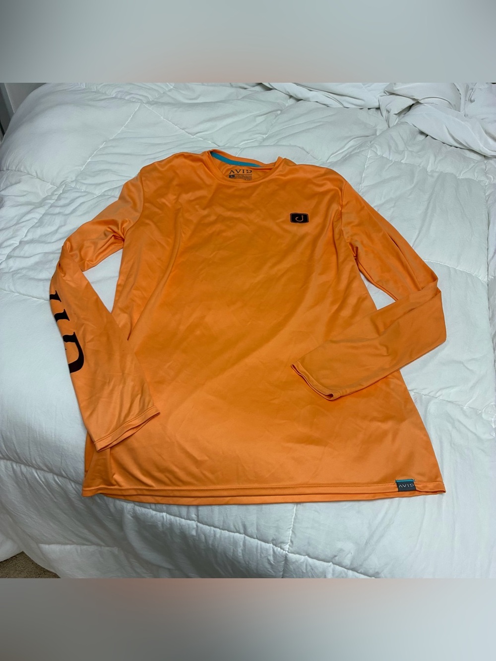 AVID Orange Long Sleeve Fishing Shirt